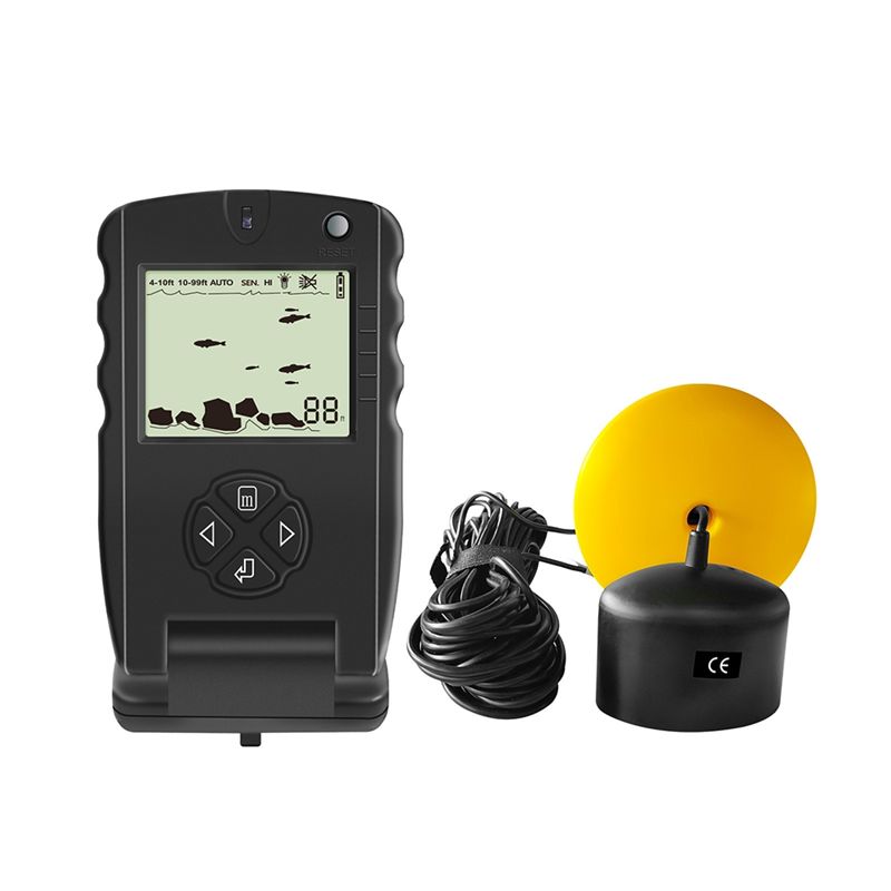 Fish Finder Portable - Nieuwe draagbare viszoeker, ijsvissensor met alarmtransducer,