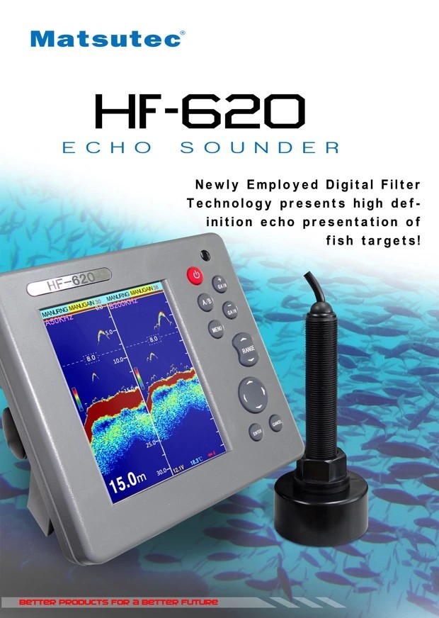 Fish Finder - Matsutec 6-inch HF-620 MARINE COLOR ECHOSounder