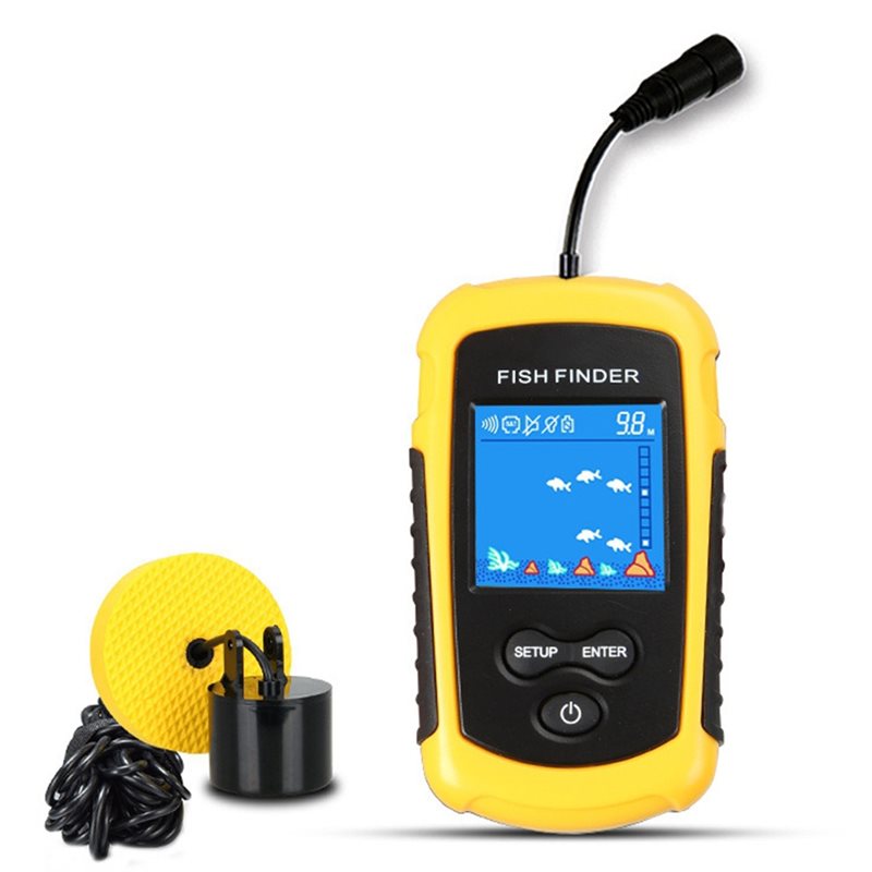 Fish Finder Portable - ABHT-Kayak Draagbare Visdieptemeter Water Handheld Fishfinder