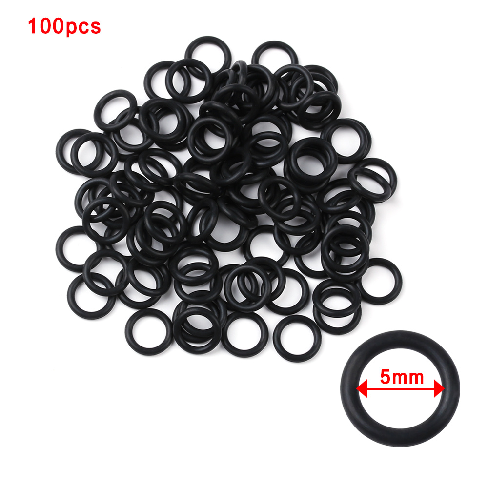 Bite Indicator - 100 PCs Zwarte Rubberen O-ringen Seal