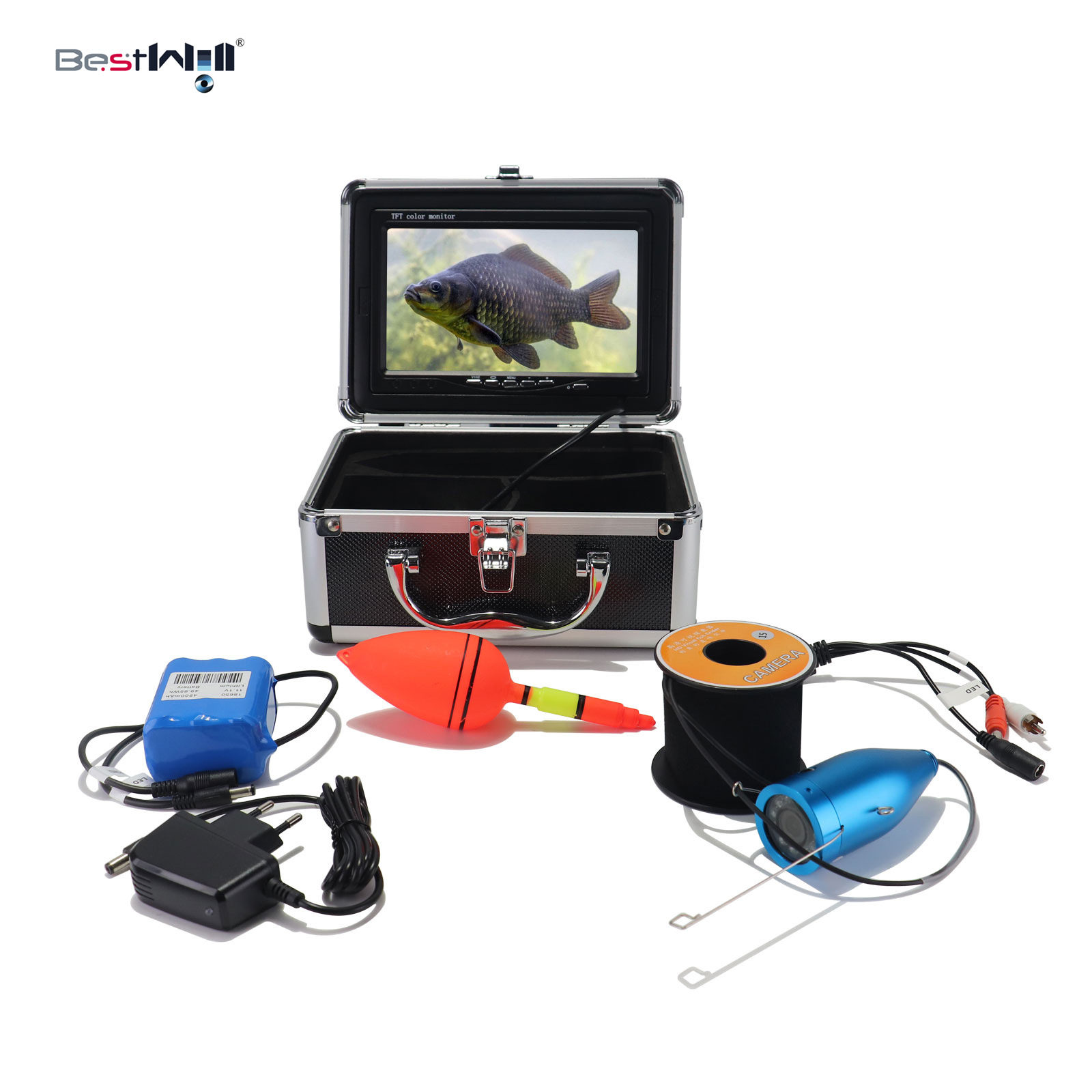 Underwater Camera - 7 inch IPS-scherm 15/20/30M 1000TVL DVR