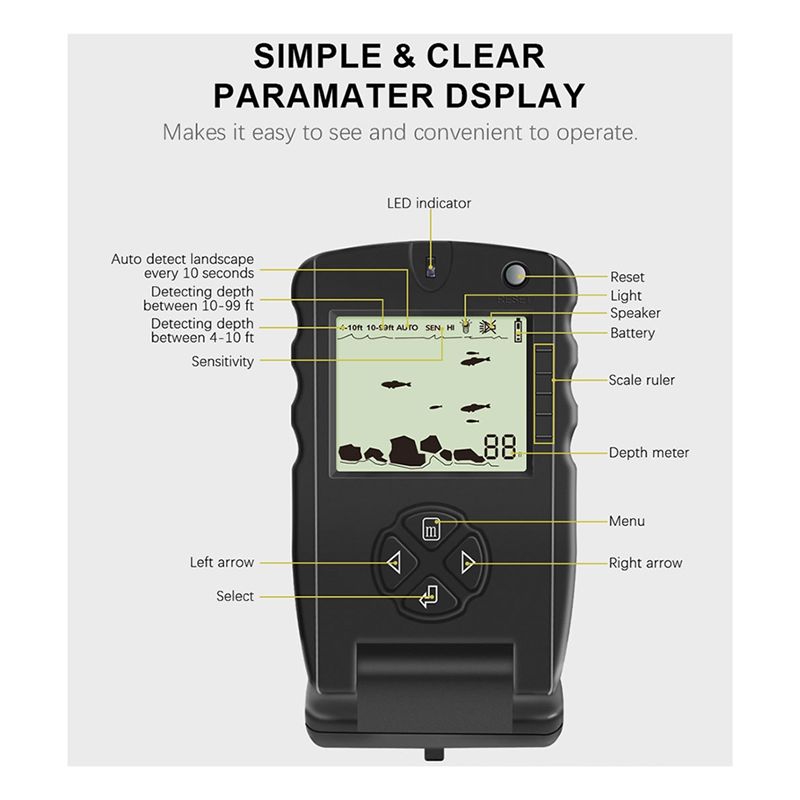 Nieuwe draagbare viszoeker, ij - Fish Finder Portable recensie en prijs