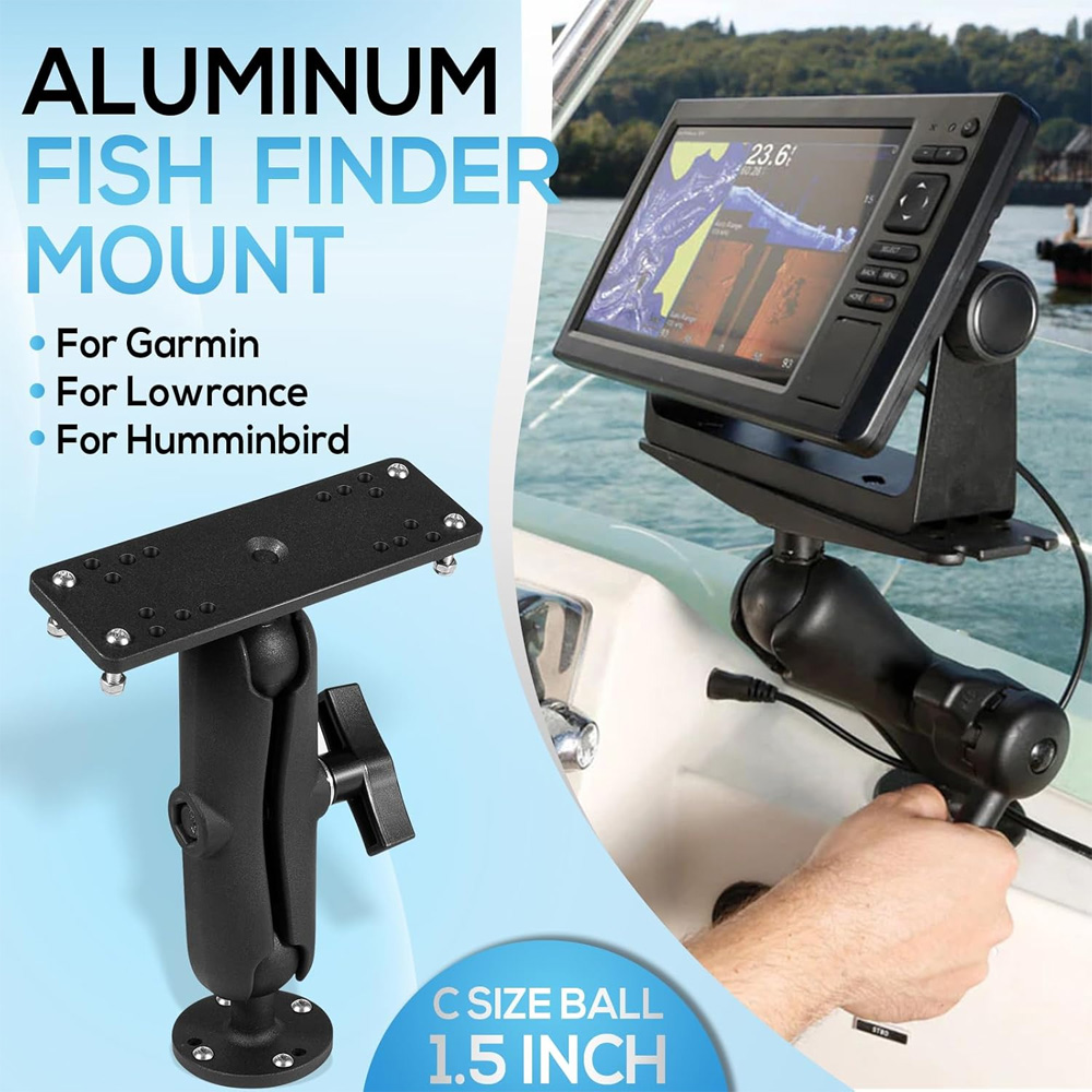 Aluminium viszoekerhouder met  - Fish Finder Mount recensie en prijs