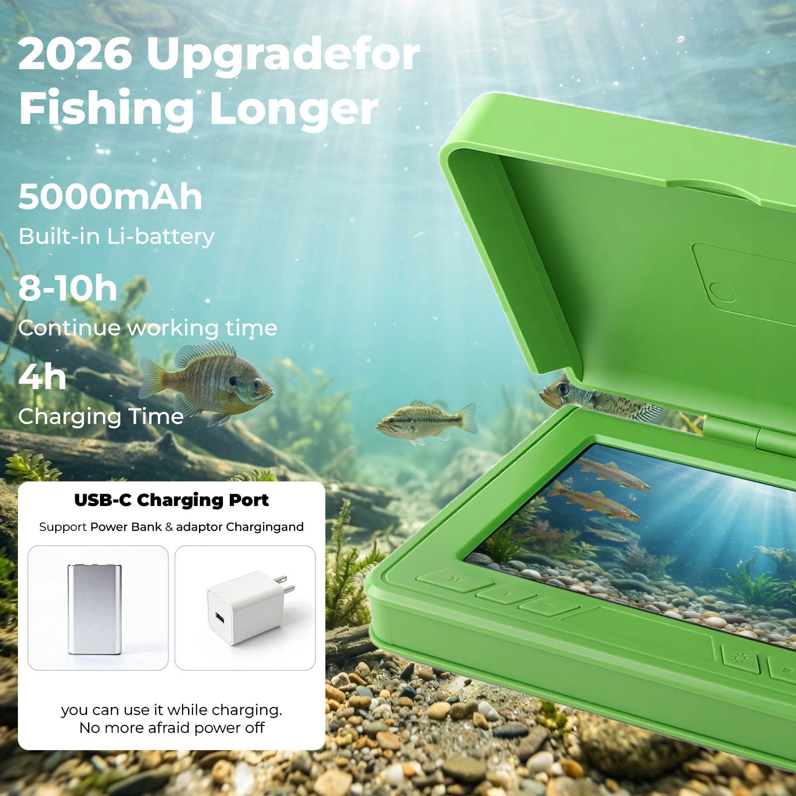 Draagbare onderwater viszoeker - Fish Finder Portable recensie en prijs